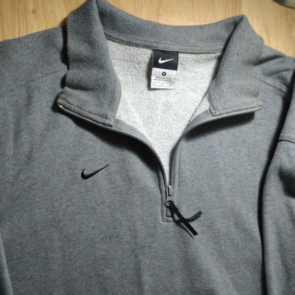 Vintage Nike Small Swoosh 1/4 Zip Sweatshirt - Picture 1 of 8